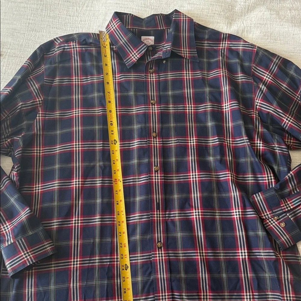 Brooks Brothers Blue and Red Checkered Shirt